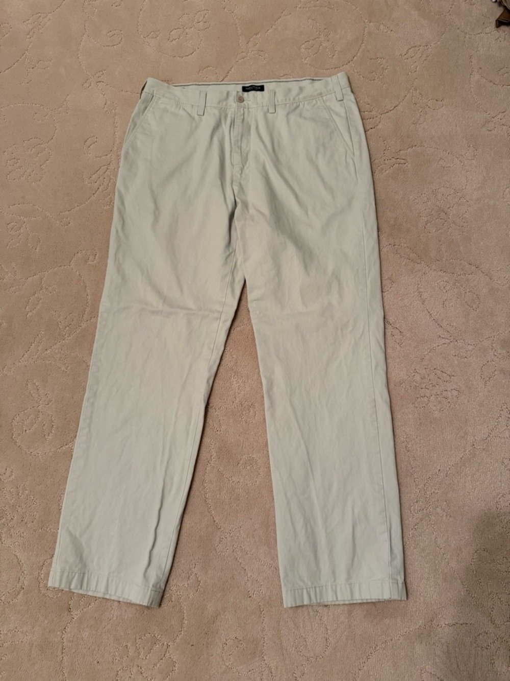 Nautica Men's Light Beige Chino Pants